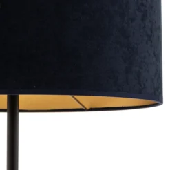 Lámpara de pie Golden Roller azul oscuro/dorado