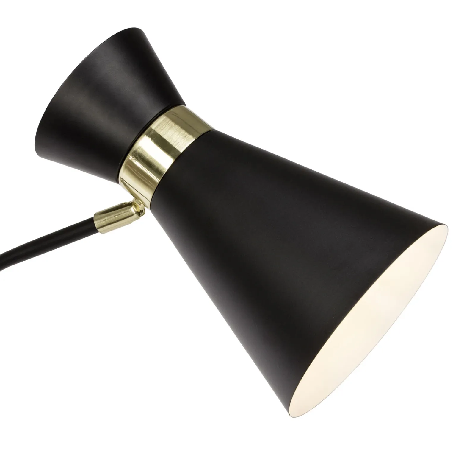 Lámpara de pie Goldy, orientable
