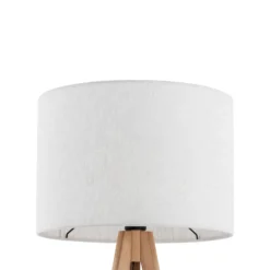 Lámpara de pie Grand, crema/pino, altura 145 cm, E27