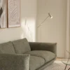 Lámpara de pie Hubble READ de Globen Lighting, beige, metal