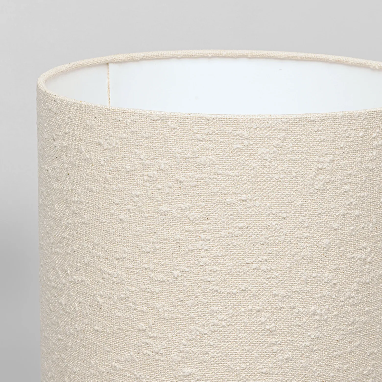 Lámpara de pie KARE Marleen, beige, lino, 130 cm, E27