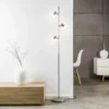 Lámpara de pie Lea, altura 157,5 cm, cromada, 3 luces, metal