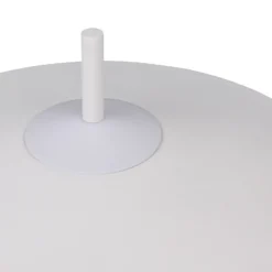Lámpara de pie LED Amalo, blanco mate, altura 145 cm, metal, CCT
