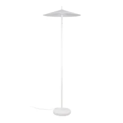 Lámpara de pie LED Amalo, blanco mate, altura 145 cm, metal, CCT
