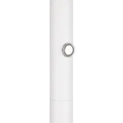 Lámpara de pie LED Amalo, blanco mate, altura 145 cm, metal, CCT