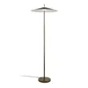 Lámpara de pie LED Amalo en color platino, altura 145 cm, metal, CCT