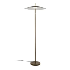 Lámpara de pie LED Amalo en color platino, altura 145 cm, metal, CCT