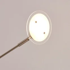 Lámpara de pie LED Anea de Lindby, 167 cm, 3 luces, color níquel