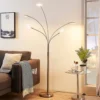 Lámpara de pie LED Anea de Lindby, 179 cm, 5 luces, color níquel