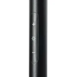 Lámpara de pie LED Arcchio Frile, negra, altura 190 cm, atenuable