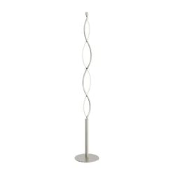 Lámpara de pie LED Auron de Lindby, color níquel, metal, regulador táctil