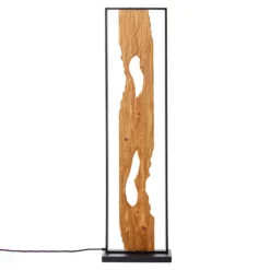 Lámpara de pie LED Chaumont de madera