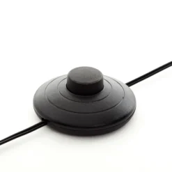 Lámpara de pie LED Cheesy de madera, 3 luces