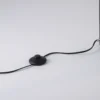 Lámpara de pie LED Conni de Paul Neuhaus, negra, de metal, 140 cm