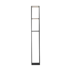 Lámpara de pie LED Conni de Paul Neuhaus, negra, de metal, 140 cm