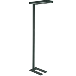 Lámpara de pie LED con sensor MAULjuvis, negro, 196 cm, base atenuable