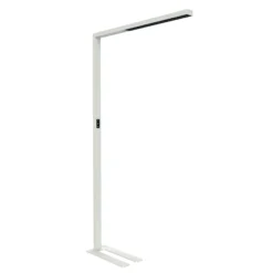 Lámpara de pie LED con sensor MAULsirius, blanca, CCT, atenuable, con pie