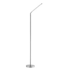 Lámpara de pie LED Dawda con atenuador, acero