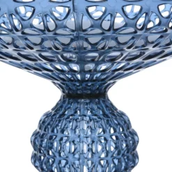 Lámpara de pie LED de diseño Kabuki, azul claro