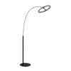 Lámpara de pie LED Della, altura 190 cm, negro/gris oscuro, metal