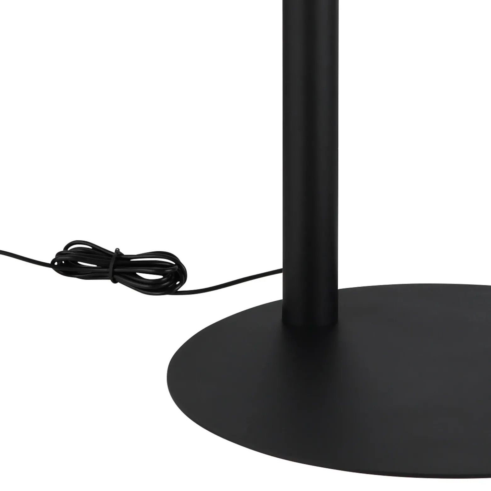 Lámpara de pie LED Della, altura 190 cm, negro/gris oscuro, 3 luces.