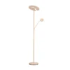 Lámpara de pie LED Dent, color arena, 180 cm, metal, CCT 2 luces.