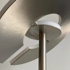 Lámpara de pie LED Dent, color níquel, 180 cm, CCT, 2 luces