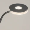 Lámpara de pie LED Dent, gris arena, 180 cm, metal, CCT, 2 luces.