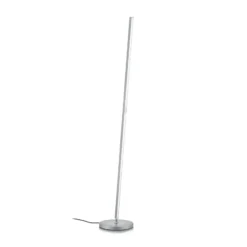 Lámpara de pie LED Fabia con control por gestos, color níquel, altura 160 cm,