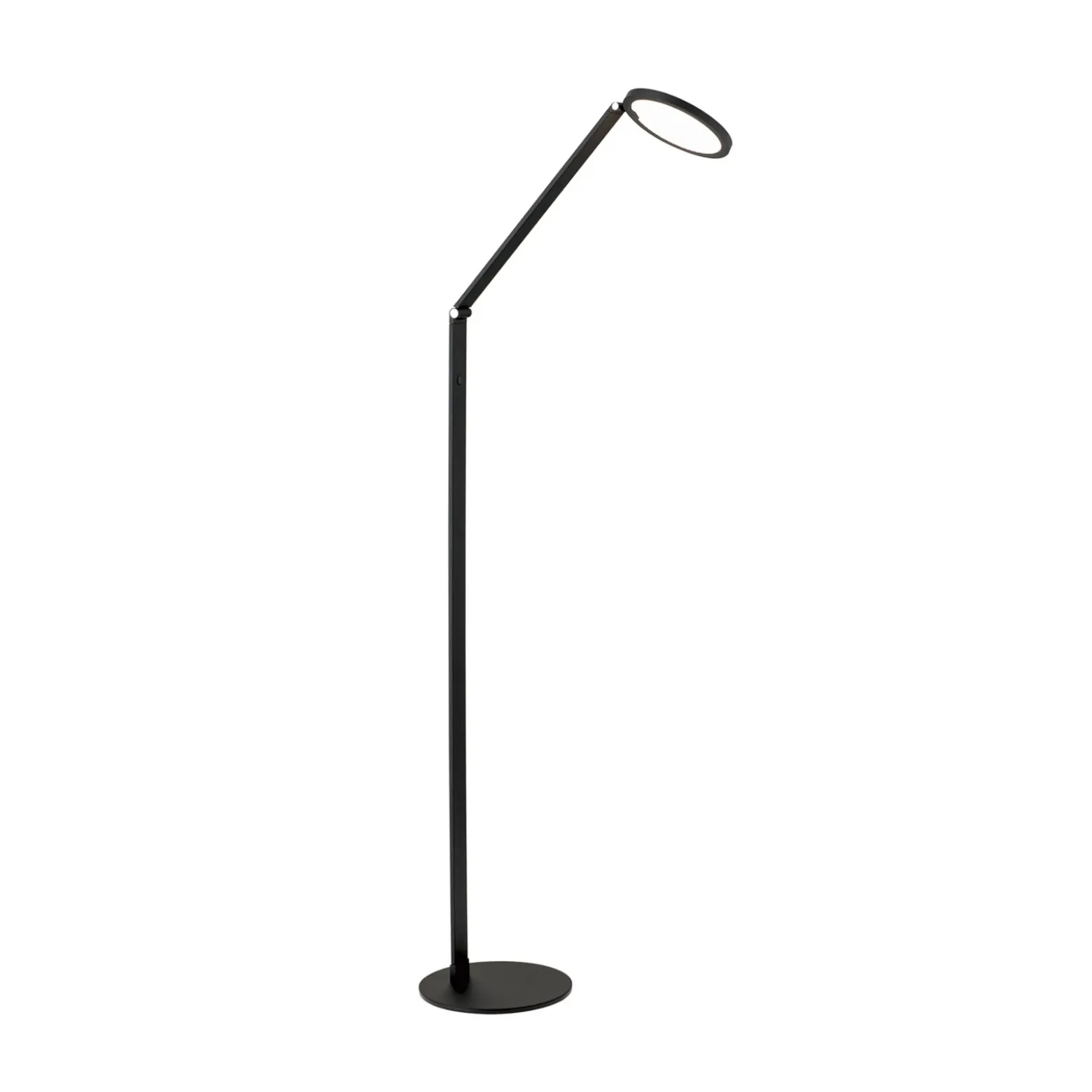 Lámpara de pie LED Fati, altura 136 cm, negro, aluminio, atenuador