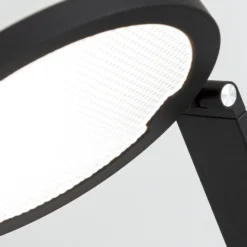 Lámpara de pie LED Fati, altura 136 cm, negro, aluminio, atenuador