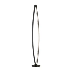 Lámpara de pie LED Fenga, regulador táctil, CCT, negro