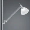 Lámpara de pie LED Findus, 2 luces, níquel