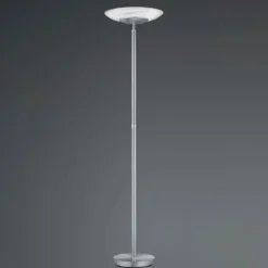 Lámpara de pie LED Findus, 1 luz, níquel