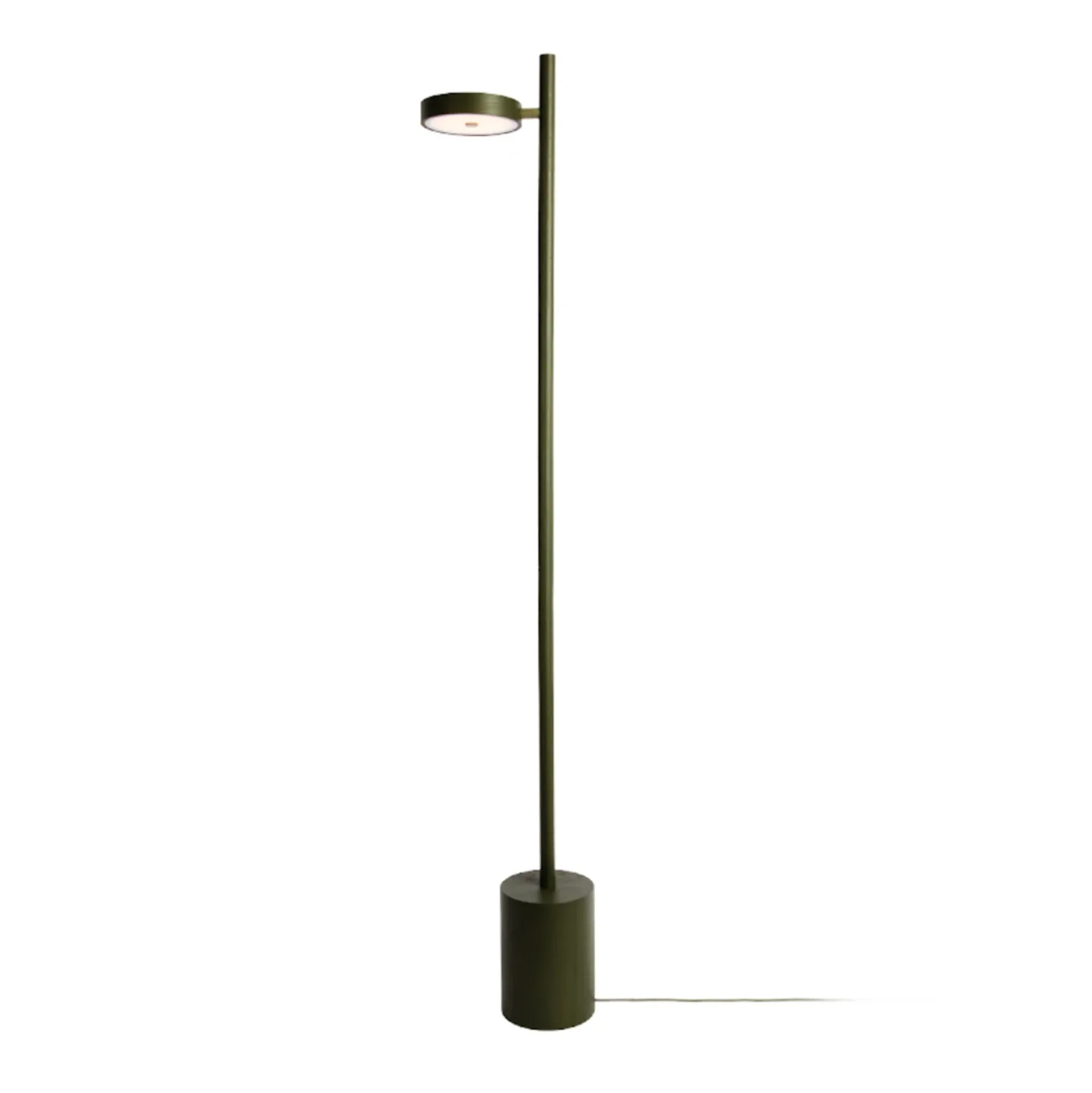 Lámpara de pie LED GOOD & MOJO Okinawa, de 1 luz, verde, 146 cm, madera