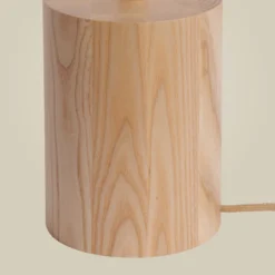 Lámpara de pie LED GOOD & MOJO Okinawa, 1 luz, color natural, 146 cm, madera