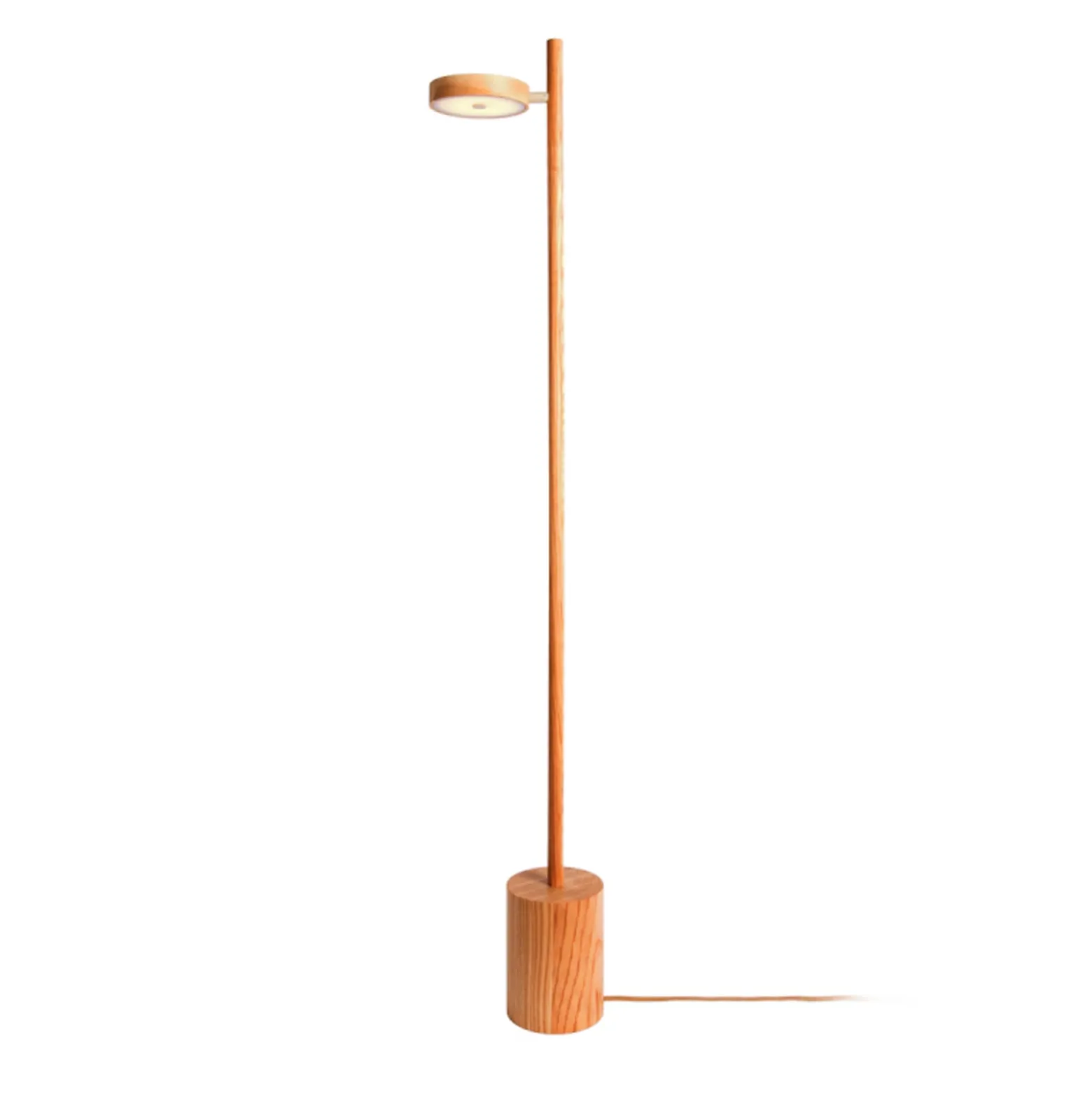 Lámpara de pie LED GOOD & MOJO Okinawa, 1 luz, color natural, 146 cm, madera