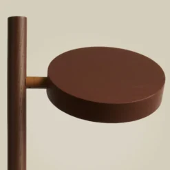 Lámpara de pie LED GOOD & MOJO Okinawa, 1 luz, marrón, 146 cm, madera