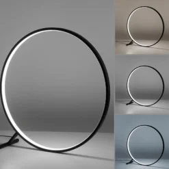 Lámpara de pie LED Hula CCT con control remoto Ø 80 cm