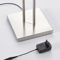 Lámpara de pie LED Jonne de Lindby, angular, brazo de lectura, atenuable, 180 cm