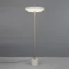Lámpara de pie LED Keaton, gris claro, altura 138 cm, metal, CCT