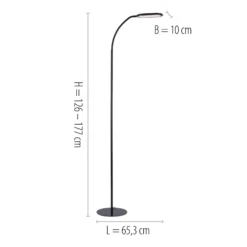 Lámpara de pie LED Kelly, CCT atenuable