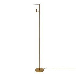 Lámpara de pie LED Kelly, foco ajustable, dorado/dorado