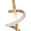 Lámpara de pie LED Kira, altura 140 cm, color dorado, metal, 4000K