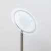 Lámpara de pie LED Lindby Malea, color níquel, atenuable, 180 cm