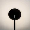 Lámpara de pie LED Lindby Malea, negra, de metal, atenuable, 180 cm