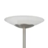 Lámpara de pie LED Lindby Ragna, níquel, metal, atenuable