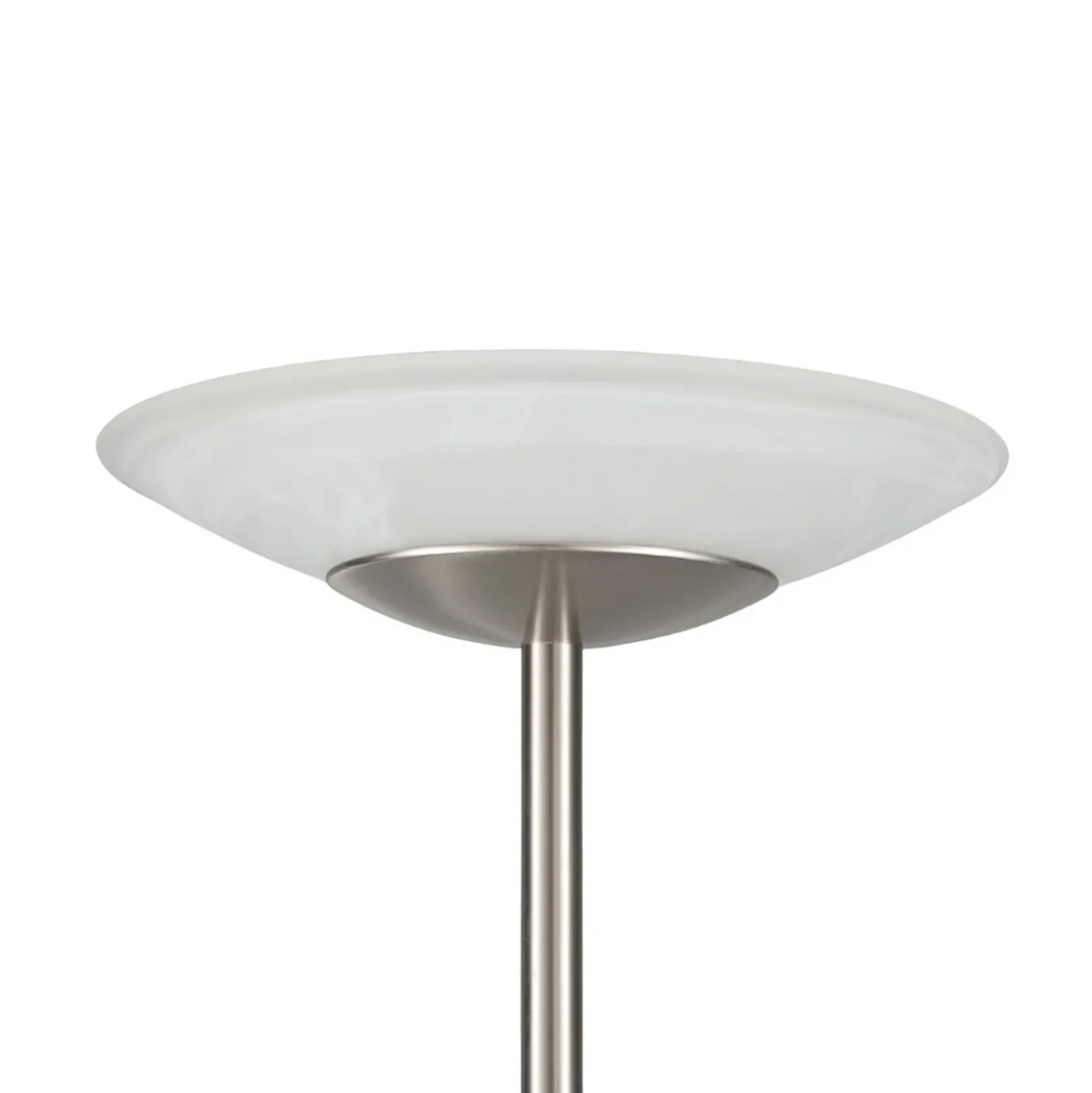 Lámpara de pie LED Lindby Ragna, níquel, metal, atenuable