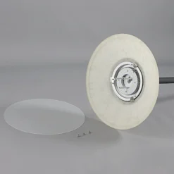 Lámpara de pie LED Lindby Ragna, brazo de lectura, marrón oscuro, atenuable