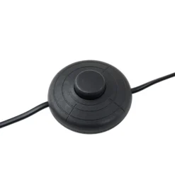 Lámpara de pie LED Lindby Rayón, negro, metal, altura 150,3 cm